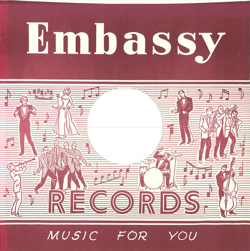 Embassy - Claret on White - Straight sleeve image