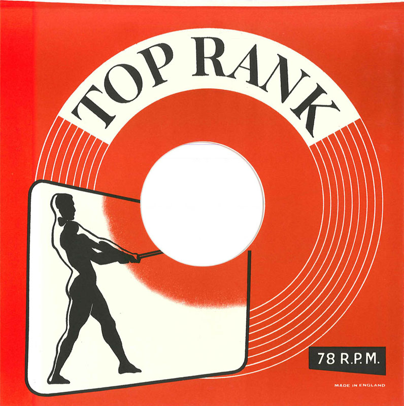 Top Rank - Red & Black on White - Straight sleeve image