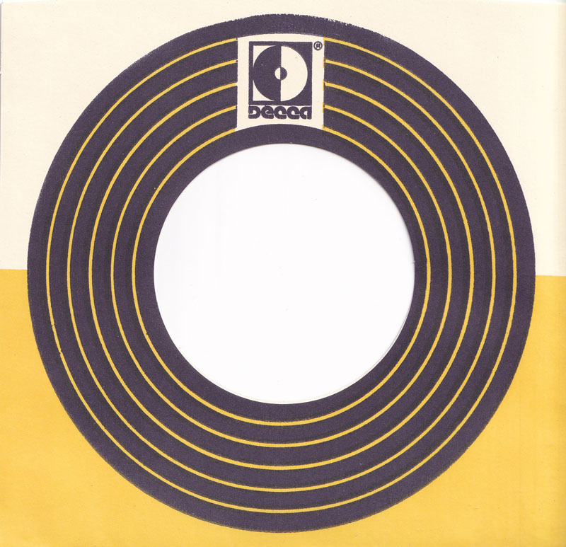 Decca - yellow & Black on ivory - Bowed top sleeve image
